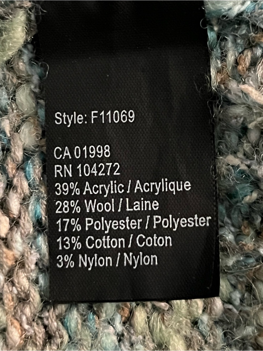 SPANNER Wool Blend Knit Long Sweater/ Dress with Metal Embellished Cowl Neck - Picture 5 of 11